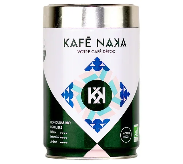 KAFE NAKA Detox Peru Bio - Őrölt kávé 250 g fém dobozban