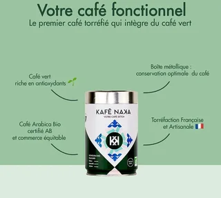 250 g - Ground Coffee - Detox Peru Organic Metal Tin - KAFE NAKA