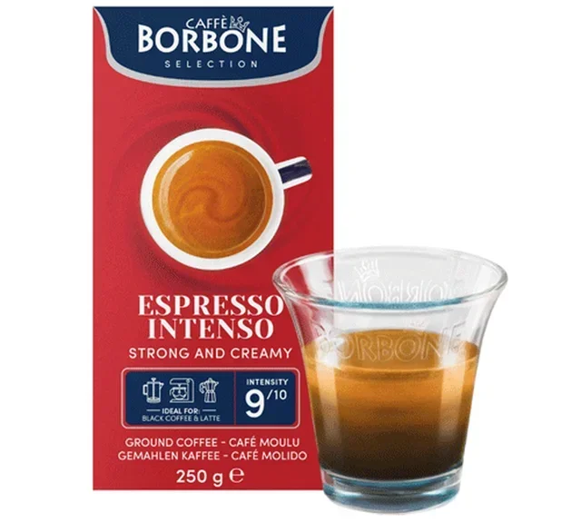 250 г - Смляно Кафе - Смес Espresso Intenso - CAFFÈ BORBONE