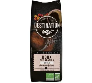 250 g – Malet kaffe – Milt, 100 % ekologiskt Arabica – DESTINATION