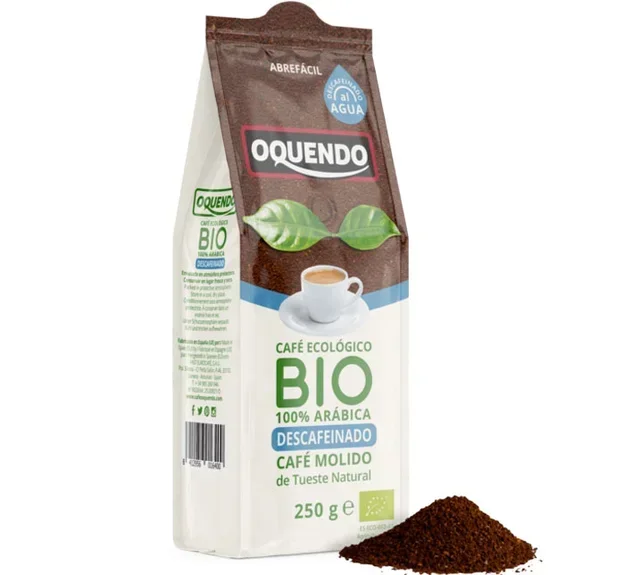 250 гр - Био Смляно Кафе Безкофеиново 100% Арабика - OQUENDO