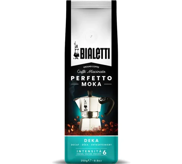 BIALETTI Perfetto Moka Koffeinmentes Őrölt Kávé – 250 g