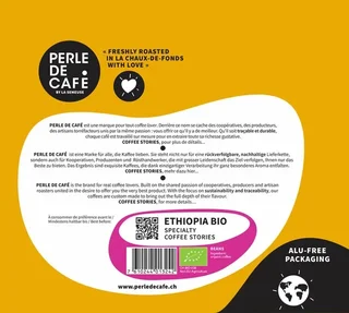 250 g - Café en grano - Etiopía Bio - PERLE DE CAFÉ
