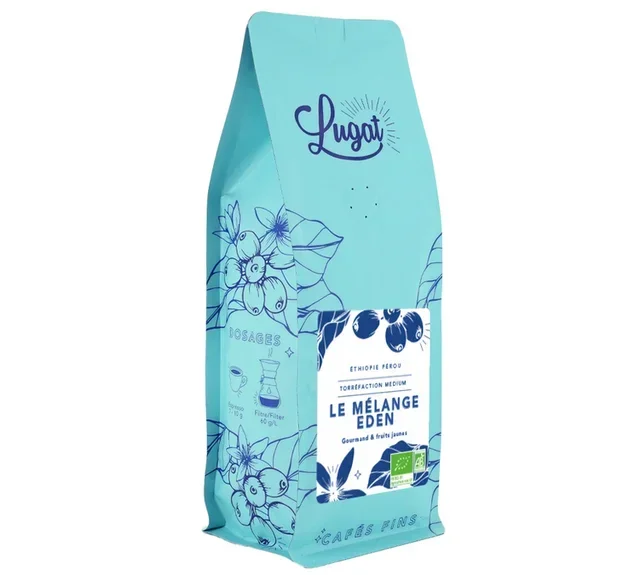 250g Caffè in Chicchi Bio Miscela Eden - LUGAT