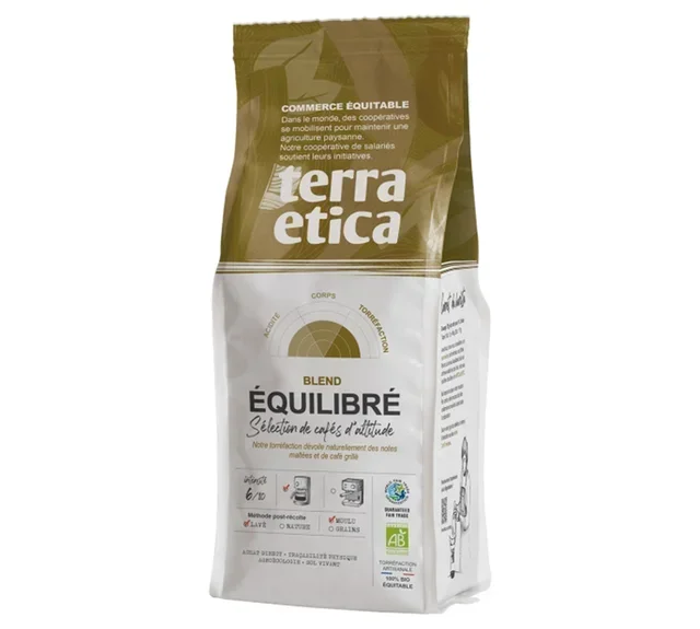 250g Organic Ground Coffee Balanced Blend - Terra Etica Professional