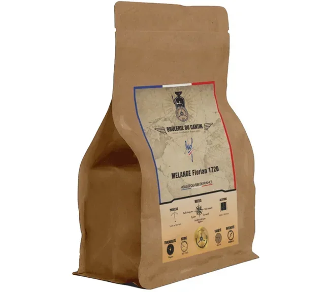 Caffè in Grani Miscela Florian 1720 100% Arabica 250g - BRÛLERIE DU CANTIN