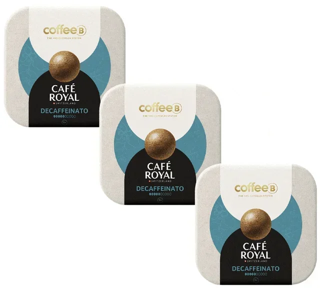 27 Boules de café Decafféinato compatibles CoffeeB - CAFÉ ROYAL