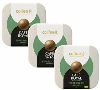 27 Bio espresso kávégolyó CoffeeB kompatibilis - CAFÉ ROYAL