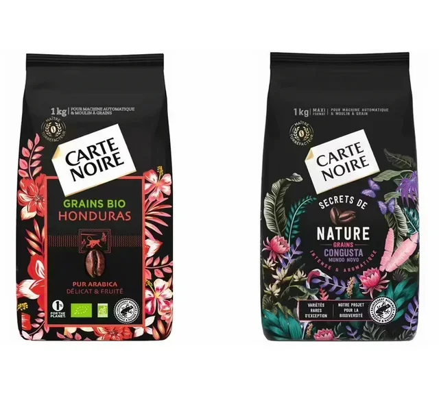 2kg Whole Bean Coffee Pack - CARTE NOIRE Honduras &amp; Congusta Secret de nature