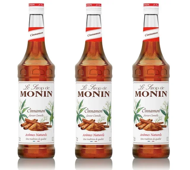Pack 3 Jarabes Canela MONIN Profesional 3 x 70cl