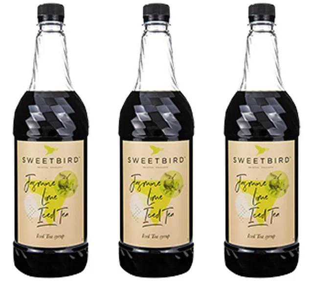 Pack 3 Siropes Profesionales Té Helado Jazmín Limón 3x1L - SWEETBIRD