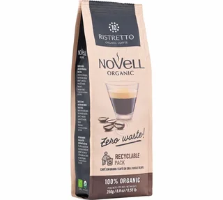 Pack 3 x 250 g - Café em Grão Bio Ristretto - NOVELL