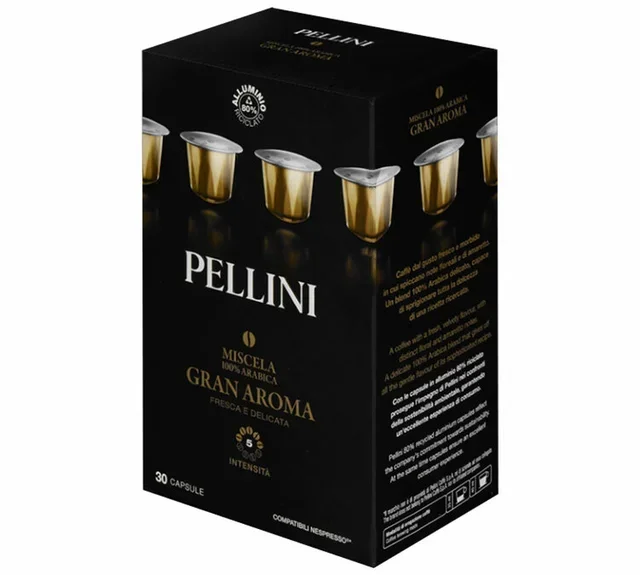 30 kapsułek kompatybilnych z Nespresso* Original Gran Aroma - PELLINI