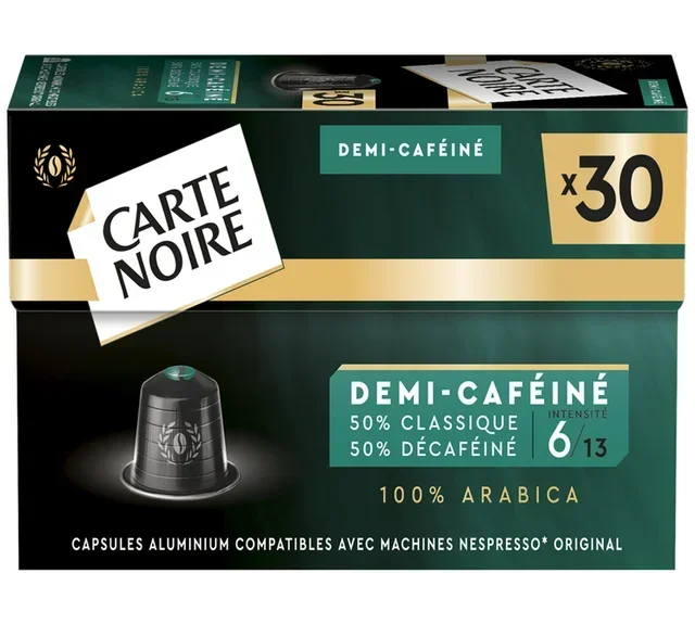 30 Capsule Mezzo-Caffeinate CARTE NOIRE per Nespresso* Original