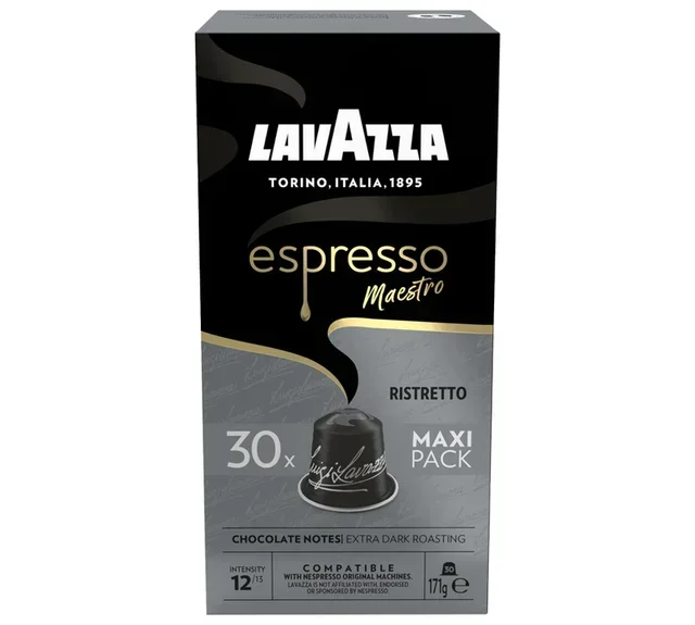 30 Nespresso* Compatible Capsules Ristretto - LAVAZZA