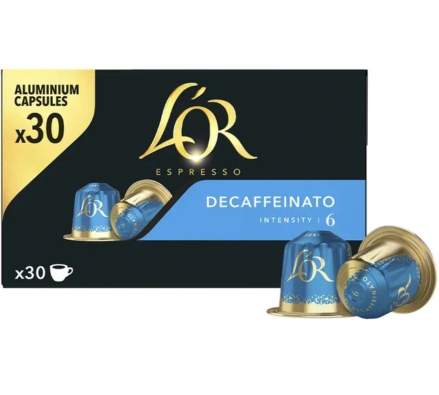 30 kompatybilnych kapsułek Nespresso* Original - Bezkofeinowa - L'OR ESPRESSO