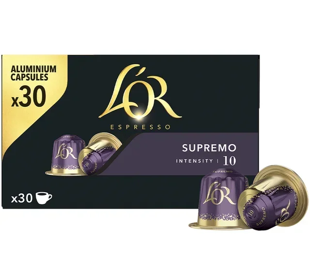 30 Nespresso* Original Kompatible Kapseln Supremo - L'OR ESPRESSO