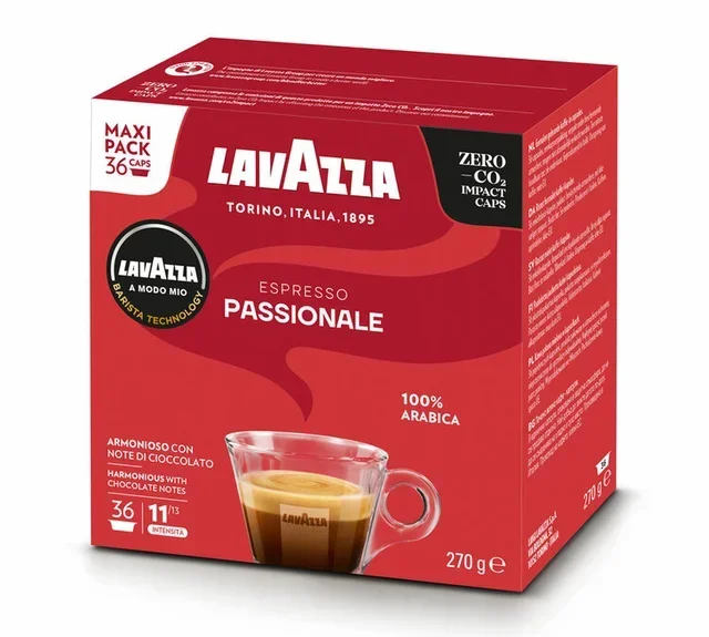 36 Kapseln Kaffee A Modo Mio Passionale – LAVAZZA