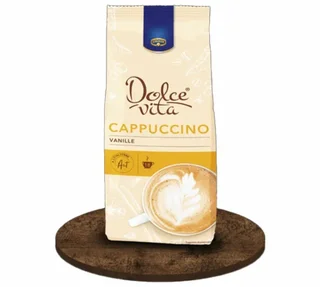 380g - Lösligt kaffe för proffs - Vaniljcappuccino DOLCE VITA