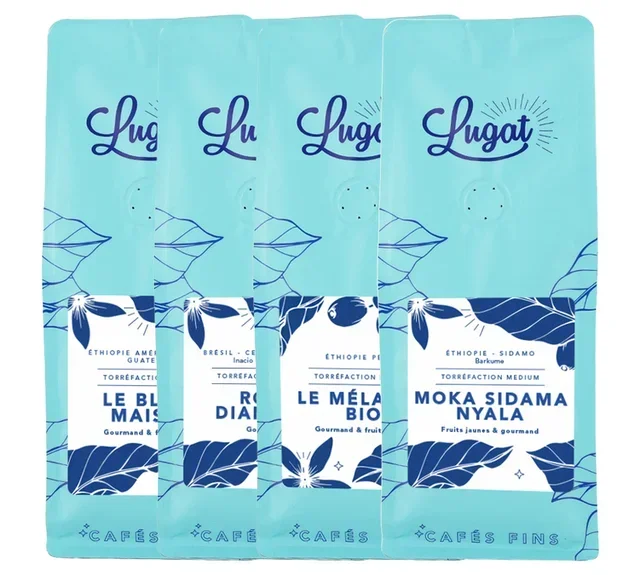 4 x 250 g - Gemalen koffie - LUGAT