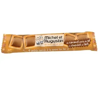 4 Карамелени Квадратчета със Сол и Млечен Шоколад - 1 пакетче - MICHEL &amp; AUGUSTIN