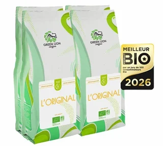4 kg - Gemalen Koffie voor Professionals Original Bio - Bekroond als Beste Bio Product - Green Lion Coffee