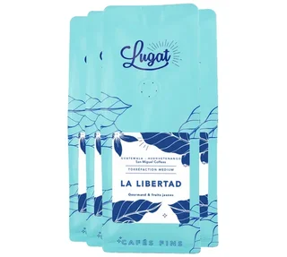 4×250 g – LUGAT szemes kávé – Guatemala La Libertad