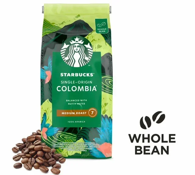 4 x 450 g - Whole Bean Coffee - Single Origin Colombia - STARBUCKS