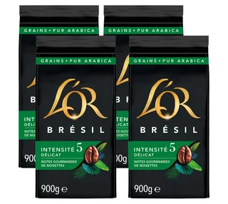 L'OR - Κόκκοι Καφέ Βραζιλίας - 4 x 900g