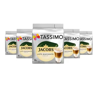 5 x 8 κάψουλες Tassimo Jacobs Latte Macchiato Βανίλια - TASSIMO