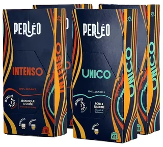 40 Capsule Perléo compatibili Nespresso® Original – Selezione Espresso e Ristretto Intenso