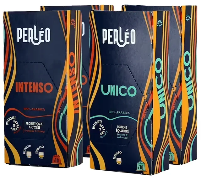 40 Capsule Perléo compatibili Nespresso® Original – Selezione Espresso e Ristretto Intenso