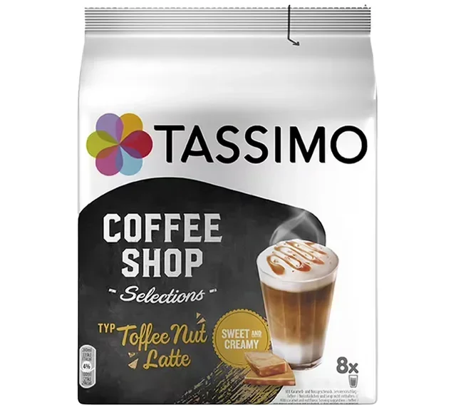 40 κάψουλες Tassimo Coffee Shop Toffee Nut Latte (5×8 t-discs) - TASSIMO