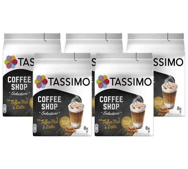 40 κάψουλες Tassimo Coffee Shop Toffee Nut Latte (5×8 t-discs) - TASSIMO