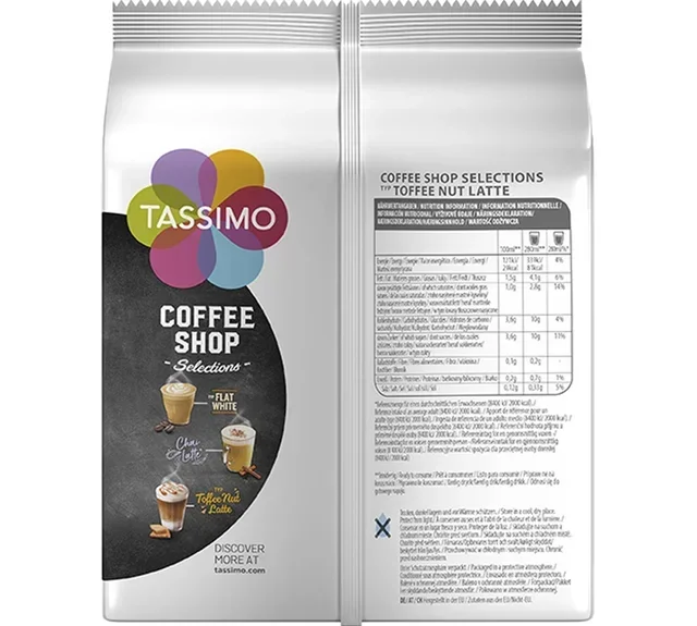 40 κάψουλες Tassimo Coffee Shop Toffee Nut Latte (5×8 t-discs) - TASSIMO