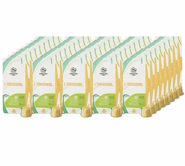 400 kapslar kompatibla med Nespresso* Original L'Original Bio för proffs - GREEN LION COFFEE