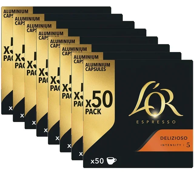 L'OR ESPRESSO Delizioso – 400 κάψουλες συμβατές με Nespresso* Original για επαγγελματική χρήση