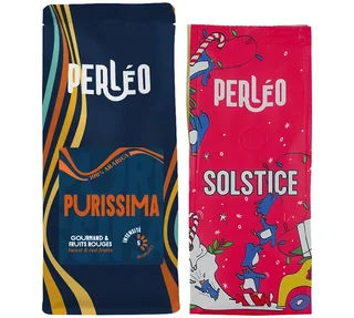 450 g – Szemes Kávé – Dupla Csomag Purissima és Karácsonyi Különlegesség – PERLEO