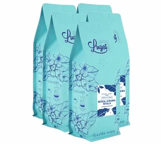 5 Kg Lugat Moka Sidama Nyala Ethiopia Whole Bean Coffee for Professionals
