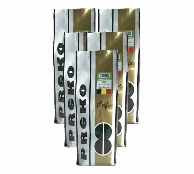 5 Kg Organic 100% Arabica Whole Bean Coffee - Cafés Preko