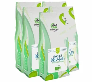 5 kg - Ekologiska koffeinfria bönor Sweet Dreams - GREEN LION COFFEE