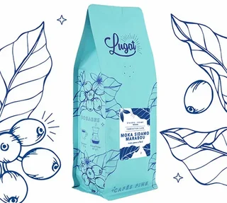 5 Kg Caffè in Grani Etiopia Moka Sidamo Marabou - Lugat