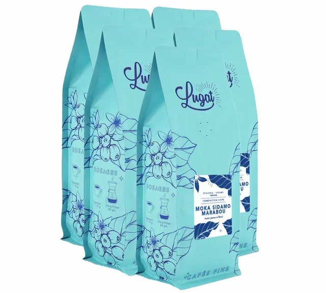 5 Kg Caffè in Grani Etiopia Moka Sidamo Marabou - Lugat