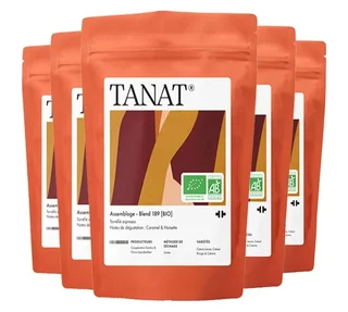 5 x 200 g - Café em Grão - Blend 189 Bio - TANAT