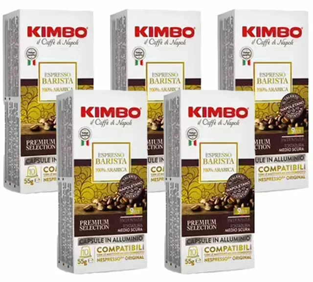 50 kapsułek kompatybilnych z Nespresso* Original Espresso Barista 100% Arabica - KIMBO