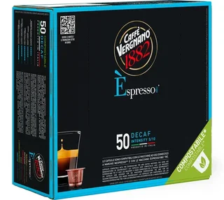 50 capsules, geschikt voor Nespresso* Original, decaffeïnerde espresso - CAFFE VERGNANO