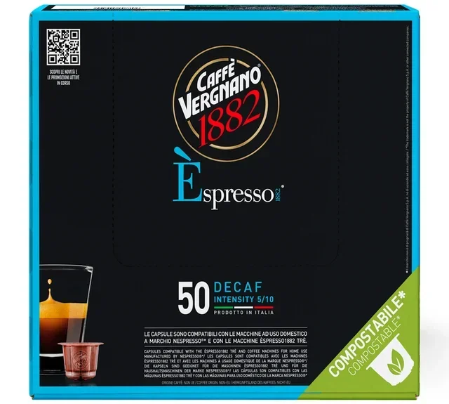 CAFFE VERGNANO Decaffeinato – 50 kapsula za Nespresso* Original