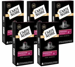 50 capsules compatible with Nespresso* Original Espresso Intense No.9 - CARTE NOIRE