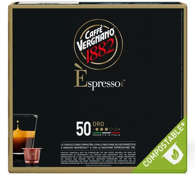 CAFFE VERGNANO 50 капсула – компатибилно са Nespresso* Original, Espresso Oro