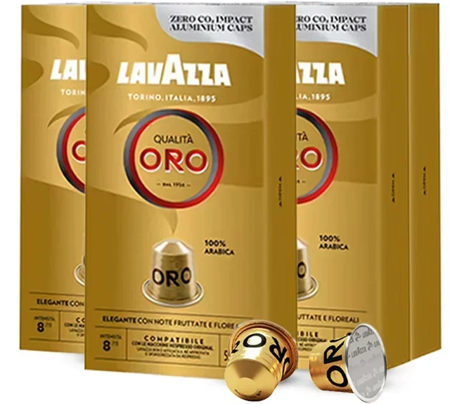 50 capsule compatibili con Nespresso* Original Espresso Qualita Oro - LAVAZZA
